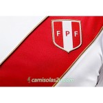 Camisolas de futebol Peru Mulher Equipamento Principal Copa do Mundo 2018 Manga Curta